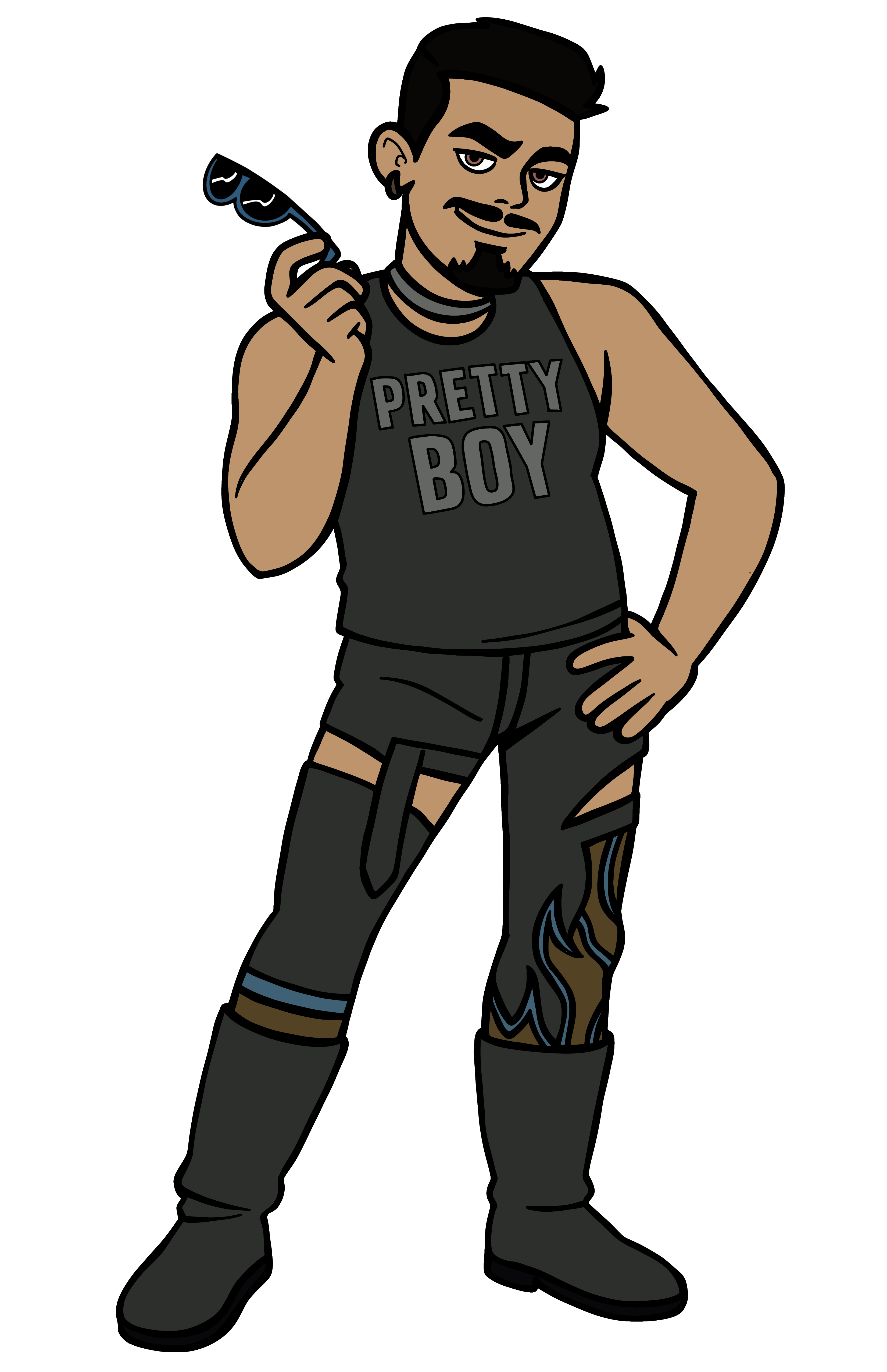 Franky Gonzales posing under the spotlight