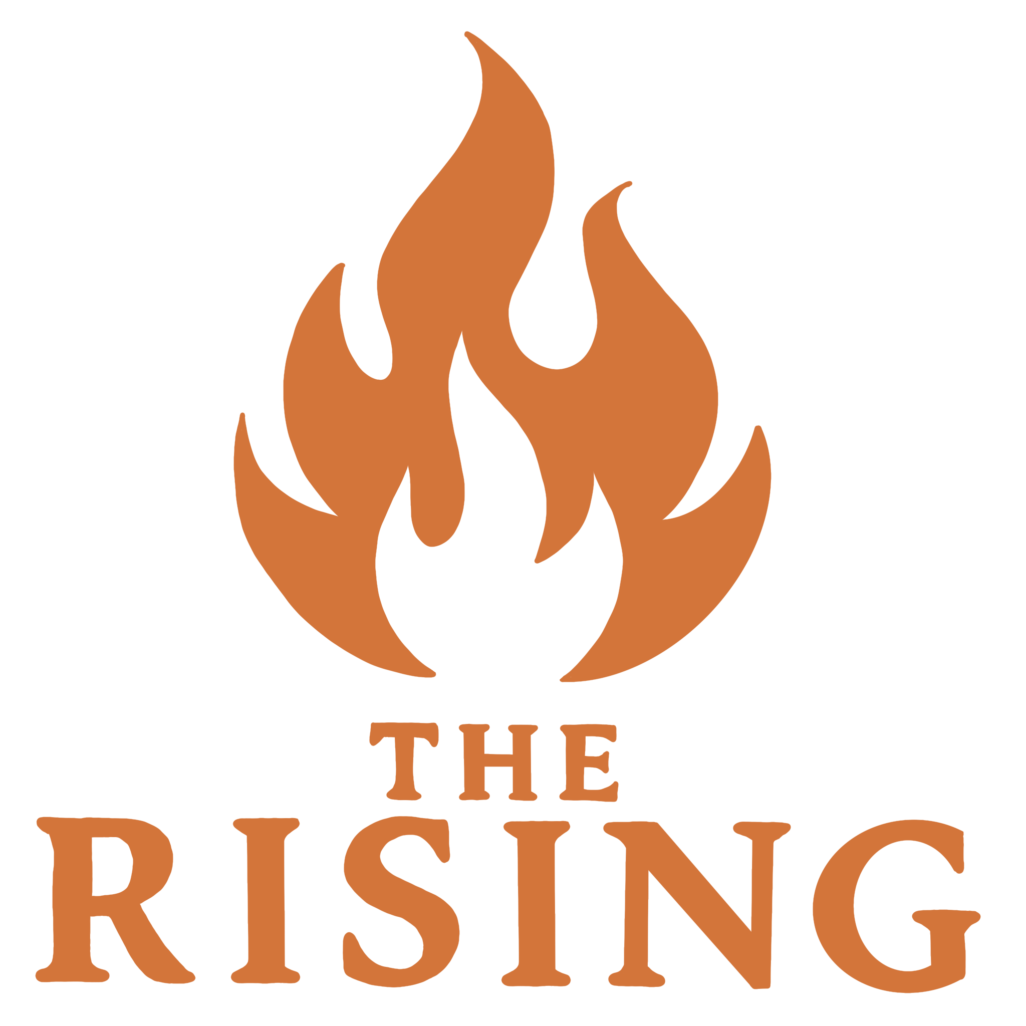 The Rising logo